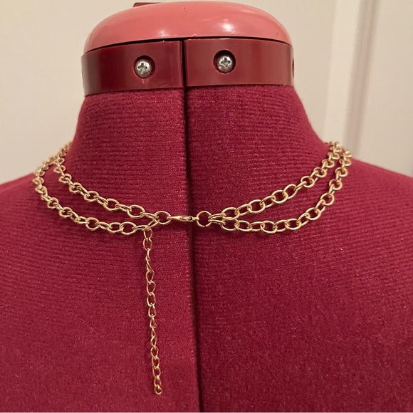 Egyptian Revival Bib Collar Necklace Opaque Red Stone Pin Cushion Necklace - Picture 3 of 13